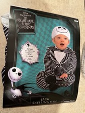 Infant Nightmare Before Christmas Jack Skellington Costume Sz 18 - 24 Months