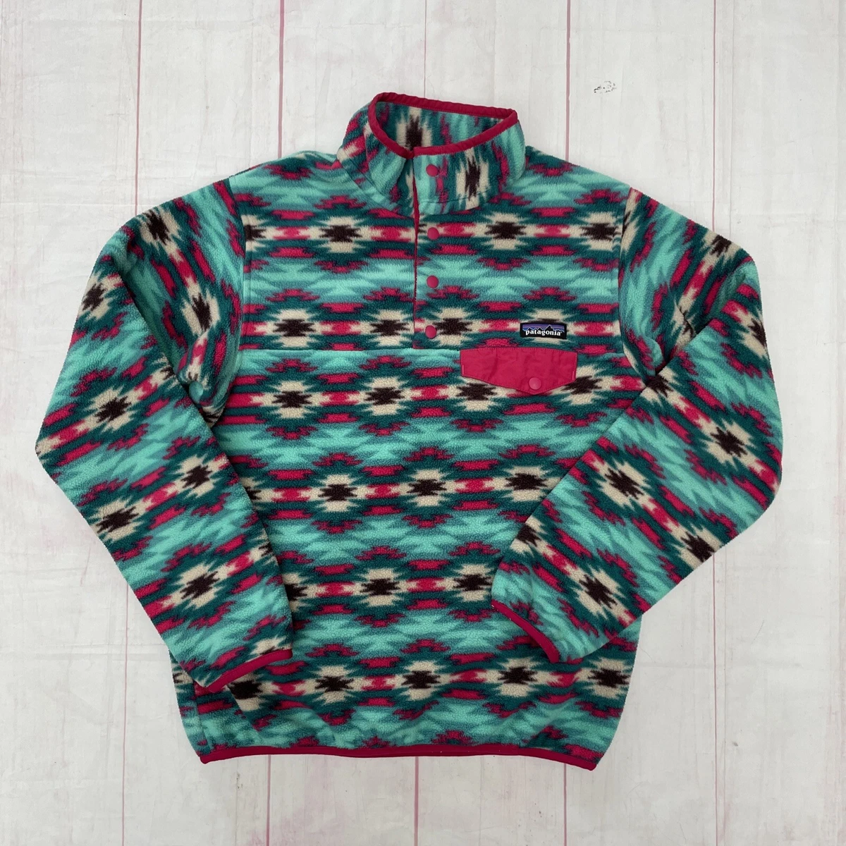 Patagonia aztec print best sale fleece