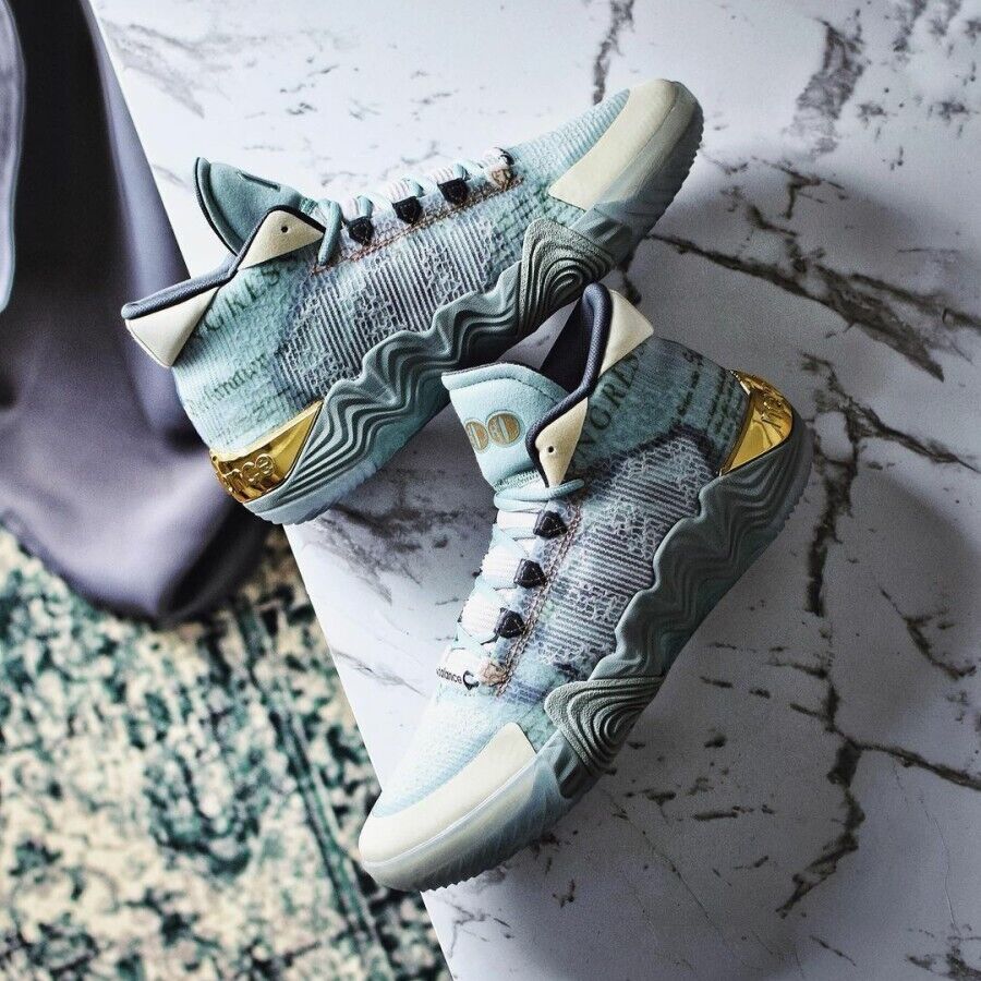 New Balance Kawhi Leonard 2 NEW MONEY Gray Mist Gold New Balance Kawhi Leonard 2 NEW MONEY Gray Mist Gold