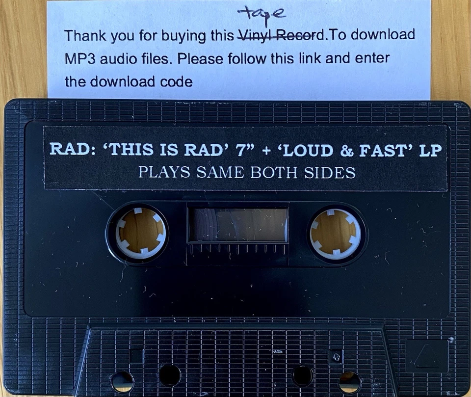 RAD - THIS IS RAD / LIVE + FAST TAPE PUNK SICK BURN OUT COLD EXIT ORDER LTD 50! - Image 3 of 3