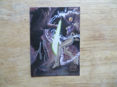 2009 TOPPS STAR WARS GALAXY 4 CARD # 20 LUMIYA, SHIRA BRIE SIGNED ALLISON SOHN