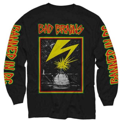BAD BRAINS BANNED IN DC LONG SLEEVE SHIRT.