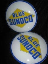 15" BLUE SUNOCO GAS PUMP GLOBE LENSES