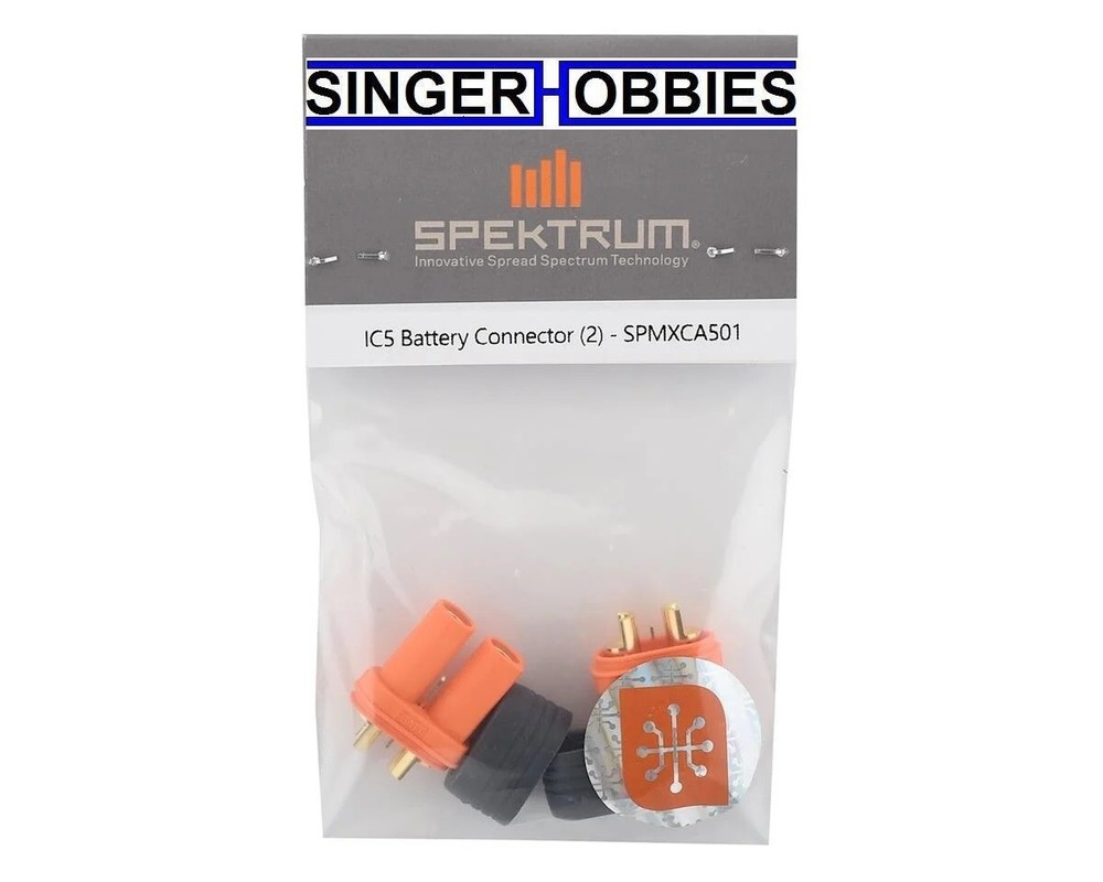 Spektrum SPMXCA501 IC5 Battery Connector (2) (Female) HH