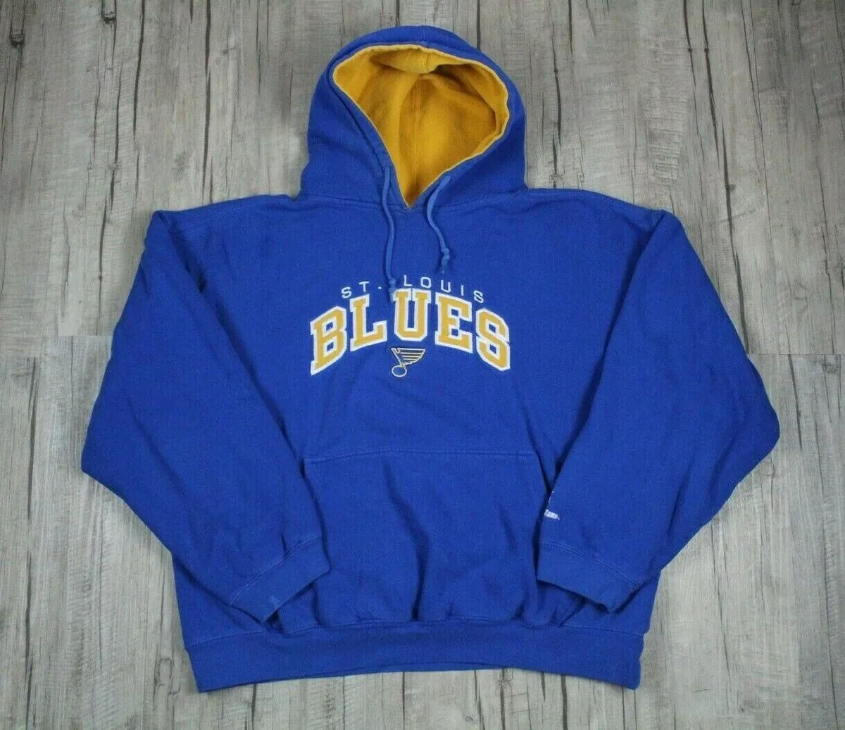 NHL St. Louis Blues Vintage Snow Wash Blue Pullover Hoodie