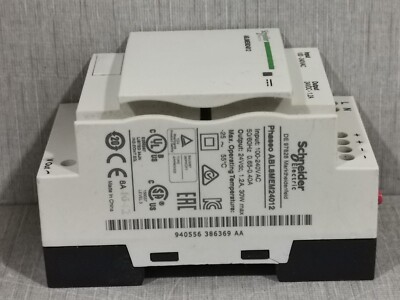 SCHNEIDER ABL8MEM24012 Regulated Switch Power Supply 100 SCHNEIDER ABL8MEM24012 Regulated Switch Power Supply 100