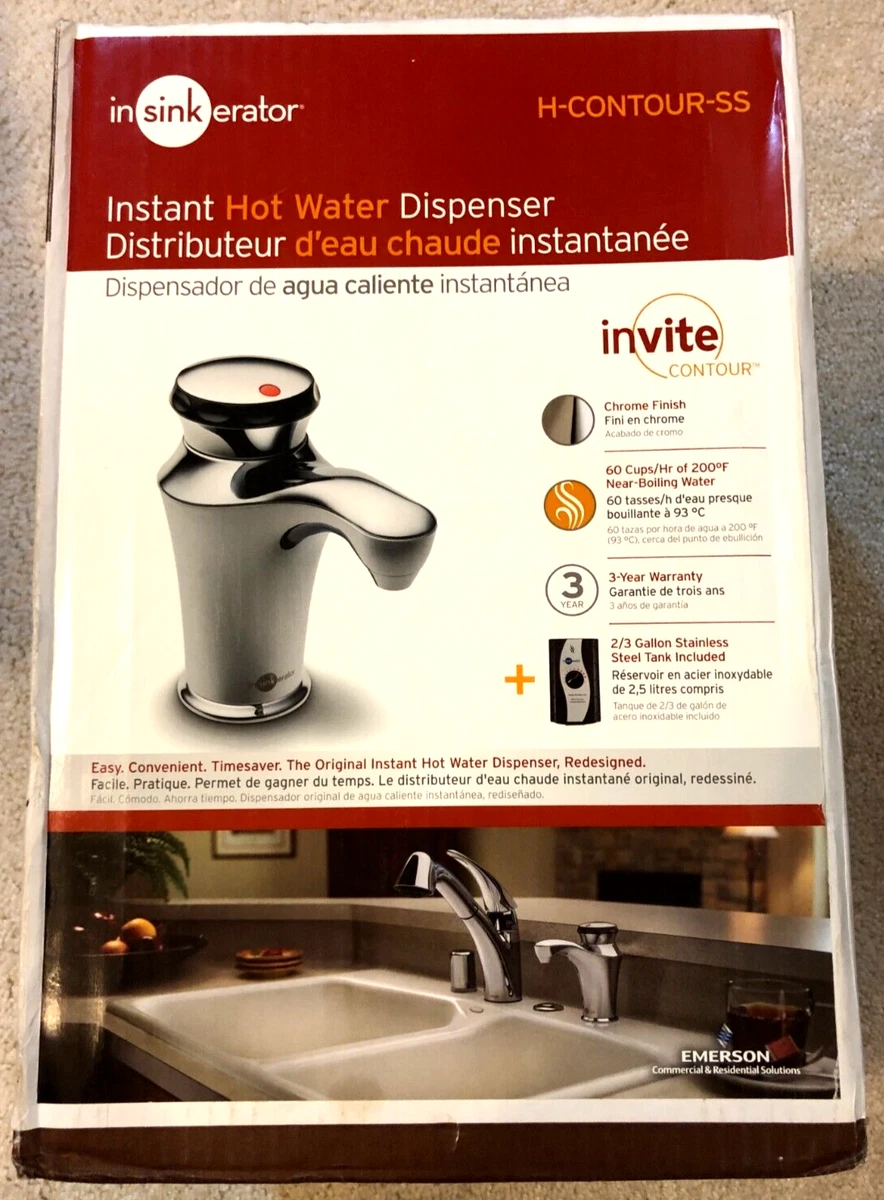 InSinkerator Invite Contour Instant Hot Water Dispenser 60 cup 2/3 Gal NEW  | eBay
