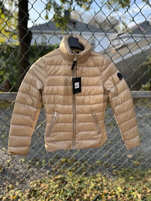NEW Mackage DAVINA Jacket,XS,Quilt Puffer Down,Hood,Coat,Pack pouch,LOGO,NWT
