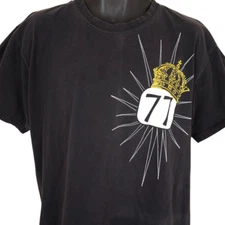 Seventyseven T Shirt Mens Size Large Black 77 Urban Streetwear King