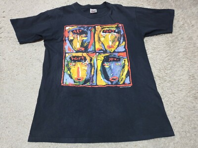 Rare vintage 90s Art Can't Hurt You T-Shirt Rare Fred Babb Design
