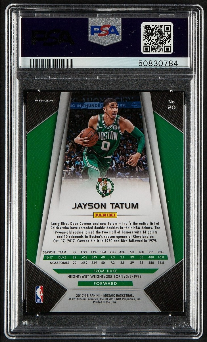 テイタム Prizm RC PSA 9 Auction Prices Realized Basketball Cards 2017 PANINI PRIZM