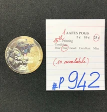 AAFES POGS, 15th Series/Printing,1 POGS, 25¢, #P942, FAIR