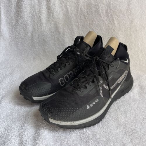 Nike React Pegasus Trail 4 GORE-TEX Running Shoes Black DJ7926 001 Men's 9 - Afbeelding 1 van 18