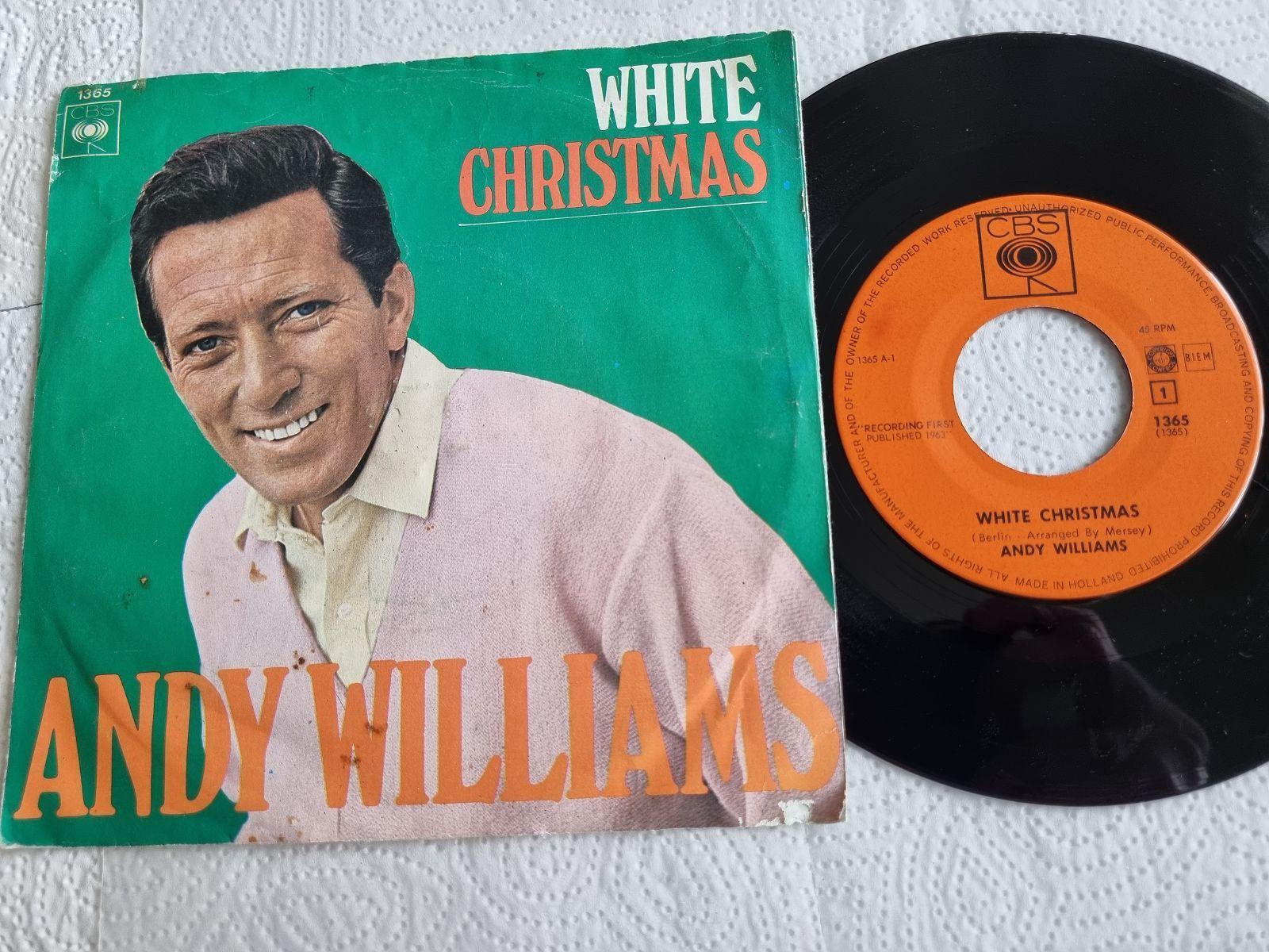 7"" Single Andy Williams - White Christmas/ The little drummer boy Vinyl Holland