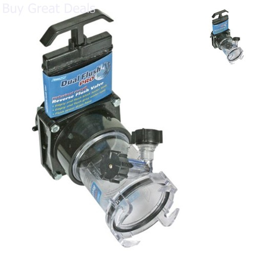 Clean RV Sewer Hose Dump Dual Flush Holding Tank Rinse Gate Valve