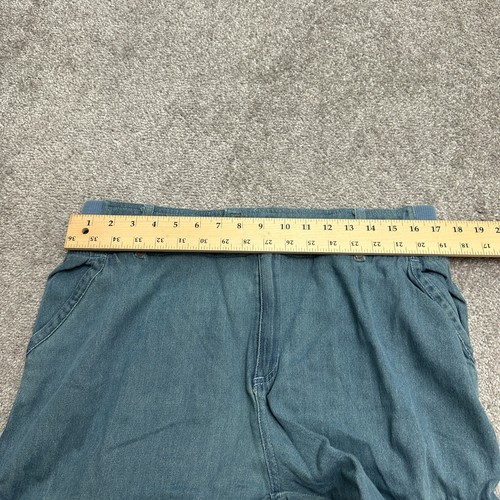 Woman Within Modern Fit Cargo Denim Jeans Womens 16W Blue Straight Elastic 34x29 - Picture 8 of 13