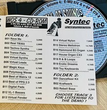 ✅ Vintage Synth ❗️E-MU E-IV, E-64, E-Synth 📀 WOS Vol.4 📀❗️E-MU E-IV CDROM❗️