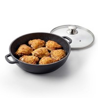 BräTer Ø32 Cm Glasdeckel Aluminium Brat- Servierpfanne Schmorpfanne Induktion