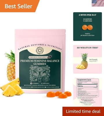 Feminine Balance Gummies for Women - Pineapple Gummies for Women PH Balance V...