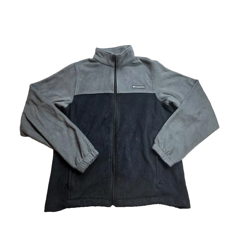 Columbia Men's Sz S (41x25 MEASURED) Mount Grant Zip Gray Fleece Jacket