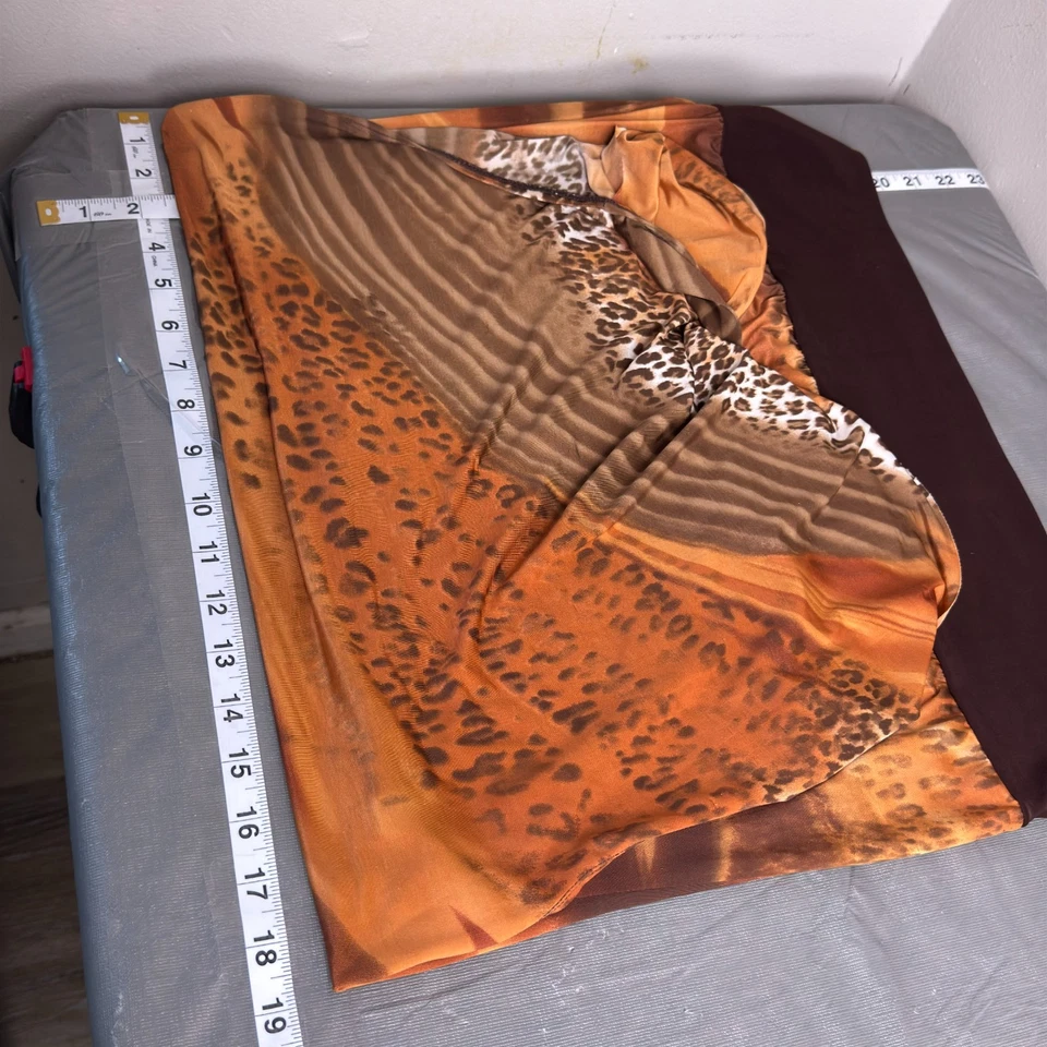 Anéis de metal vintage femininos Y2K gola capuz halter top estampa leopardo L esposa máfia - Imagem 4 de 4