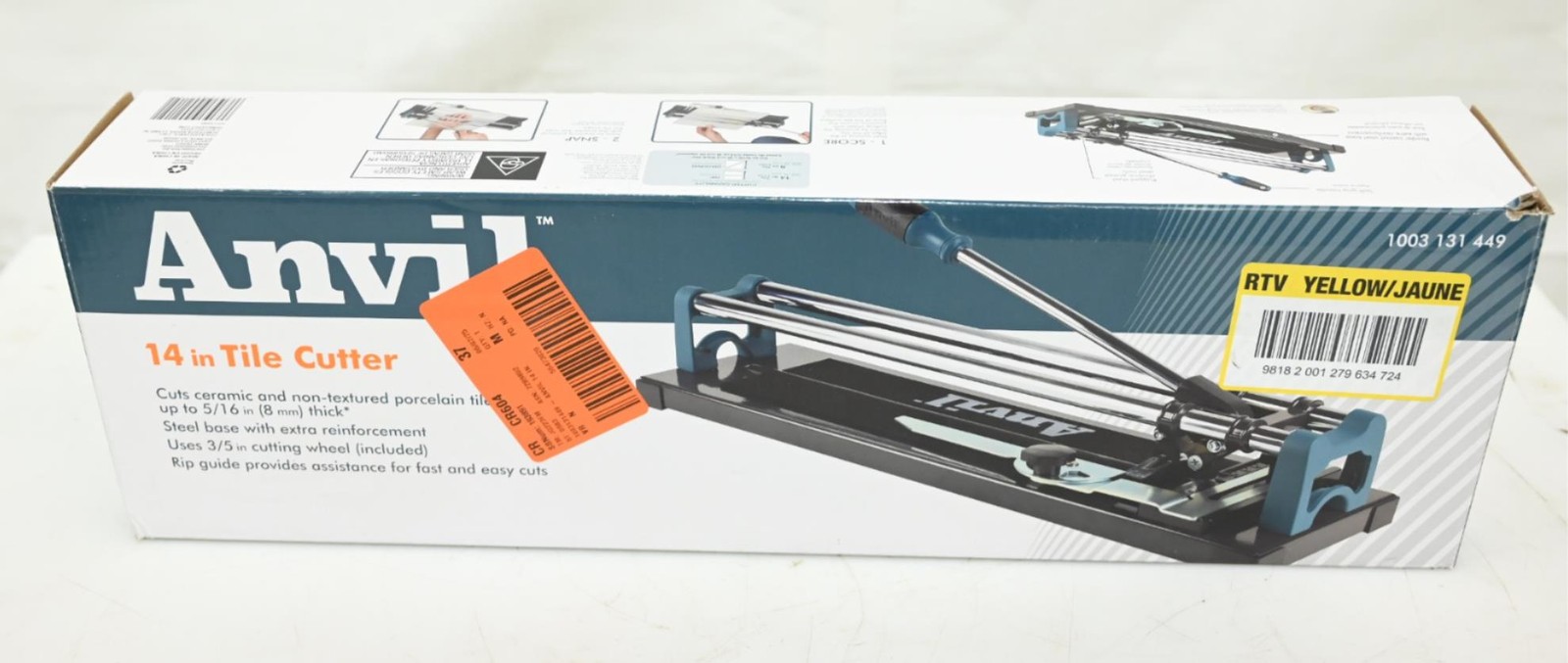 Anvil 10214ANV 14" Tile Cutter