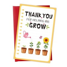 Teacher Thank You Cards with Envelopes - Teacher Appreciation Cards from