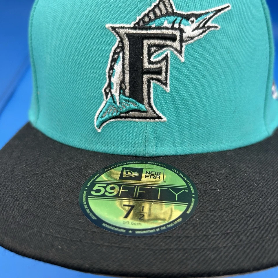 Parche Serie Mundial 1997 Florida Marlins New Era 59fifty ajustado talla 7 1/2 Foto 4 de 4