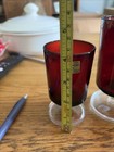 2 Vintage Luminarc Arcoroc France Ruby Red Stemmed Glass 4 & 5 Oz — photo 10