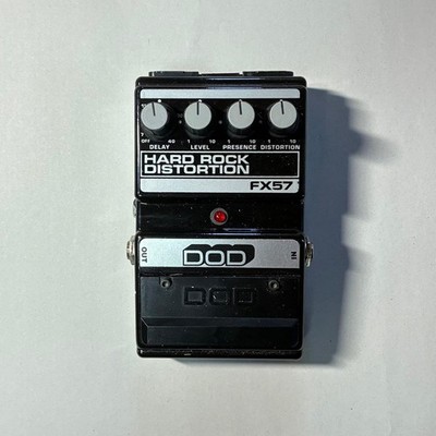 DOD FX57 Hard Rock Distortion Guitar Effects Pedal Used with DC Jack Adapter