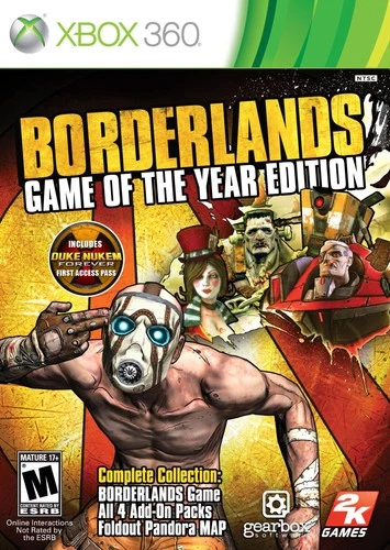 Borderlands Game of the Year -Xbox 360