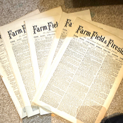 5 x Farm, Field & Fireside Journal July/Aug/Sept 1888 Farming Poultry Livestock