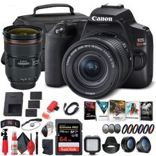 Canon EOS Rebel SL3 DSLR Camera with 18-55mm Lens Black 3453C002 Extra