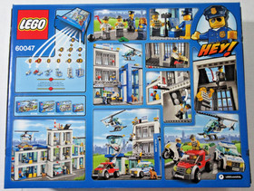 Lego CITY 60047 ~ POLICE STATION ~ Retired NISB Helicopter Motorbike Dog Crook