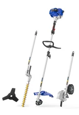 WILD BADGER POWER 26cc Weed Wacker Gas Powered, 4 in 1 String Trimmer, Wheele...