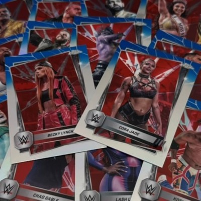 WWE Topps Chrome 2025 Red & Blue Refractors Pick your Cards #1-200