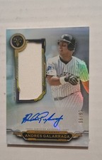 2019 Topps Triple Threads - Autograph Single Jumbo Relics Andres Galarraga...