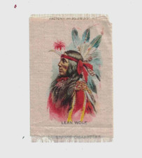 c1910 Sovereign Cigarettes American Indian Chiefs Silk Lean Wolf No Reserve
