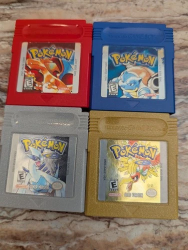 New ListingGame Boy/Gameboy Color Pokemon Games Lot of 4. Authentic and Tested