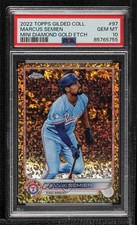 2022 Gilded Collection Gold Etch Mini-Diamond Refractor 10/50 Marcus Semien 0v2l