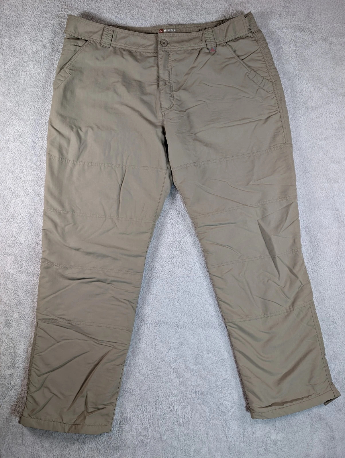 Simms Cold Weather Lined Guide Series Pants Mens XXL Tan Fishing Outdoor Camping