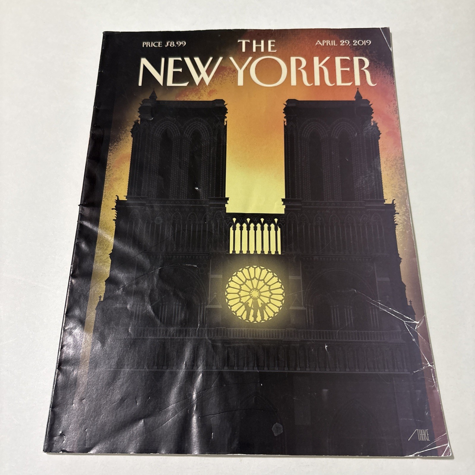 The New Yorker Magazine April 29, 2019 Cover Bob Staake “ Our Lady”