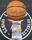 Clyde Drexler Signed Mini Basketball Houston Rockets JSA COA