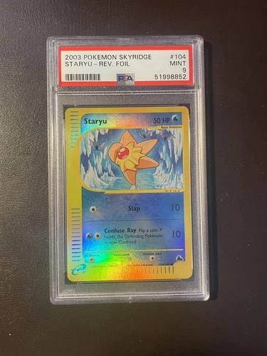PSA 9 Staryu Reverse Holo - 104/144 - Skyridge - Pokemon - Read Description