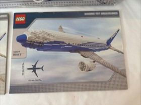 Lego Sculptures Set #10177 Boeing 787 Dreamliner Instructions & Damaged Box ONLY