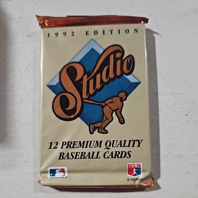 1992 Studio Edition Premium Baseball Cards Sealed 12 Card Wax Packs