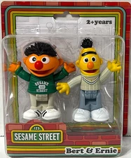Sesame Street Figures 2 Pack Bert & Ernie 2.75" Poseable Figures Ages 2+ NEW