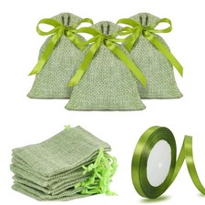 MEISO 30 Pezzi Sacchetti Juta, Sacchetti Portaconfetti, Matrimonio Confetti Bomb