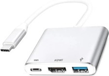 USB C to HDMI Adapter 4K, USB-C Digital AV Multiport Hub with 60W PD USB 3.0