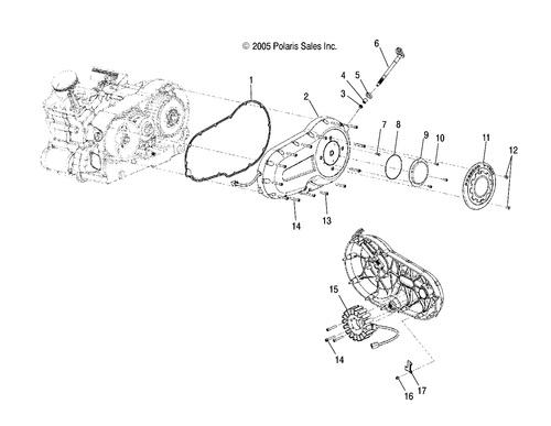 Polaris Beaded Paper Gasket Kit, Genuine OEM Part 5830227, Qty 1 - Picture 2 of 2